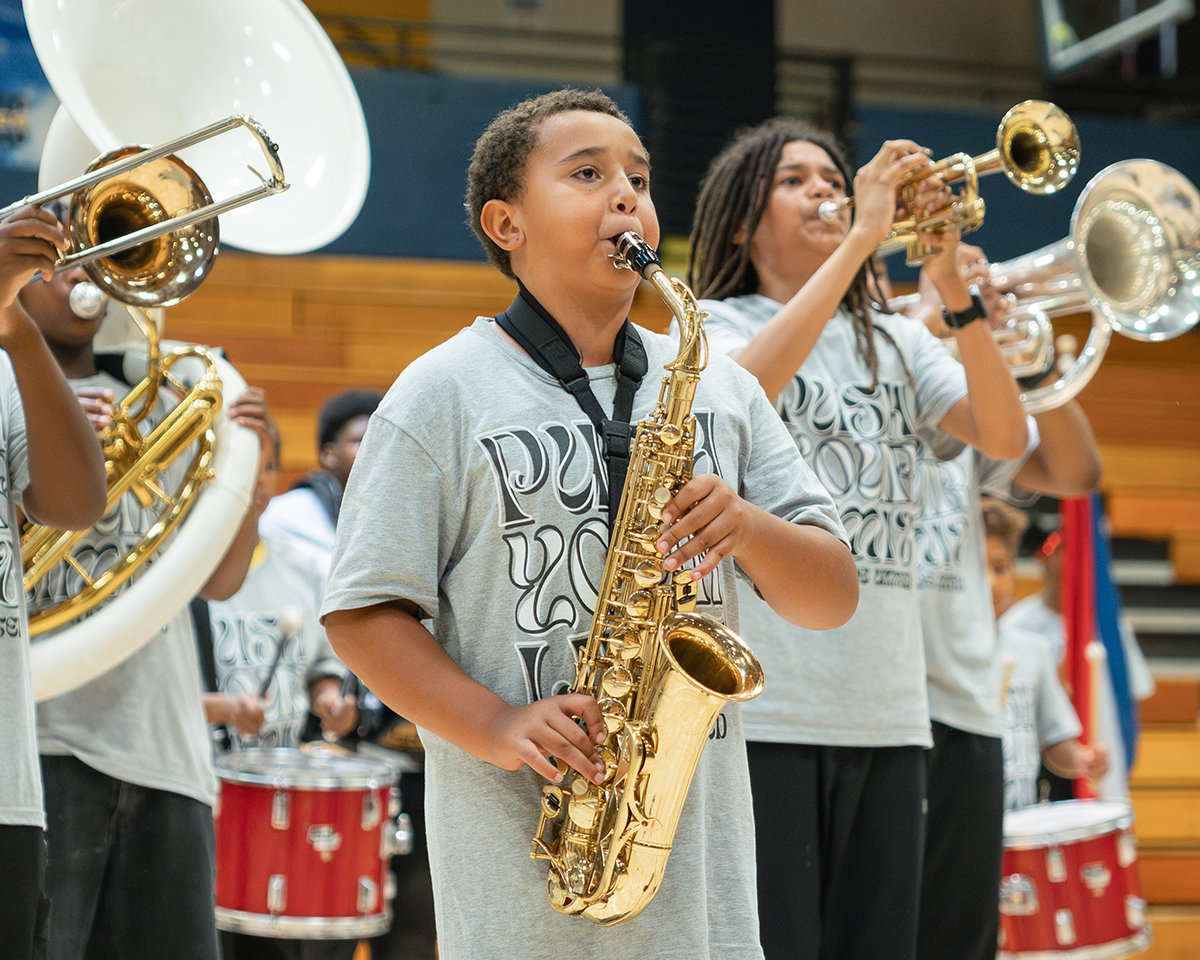 Northside Youth playing instruments